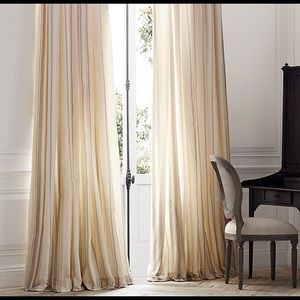 New Restoration hardware Thai silk curtains